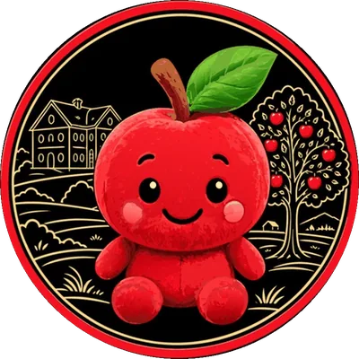 Apfellinchen, maskot Apfelhofu